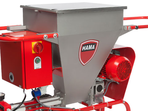 Machine à projeter HAMA - Bac à matériau en inox de 80 litres